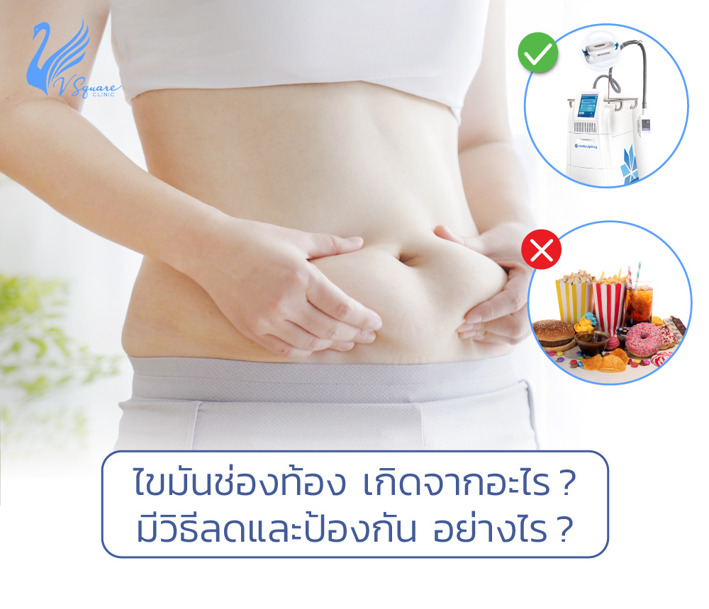 ไขมันช่องท้อง (Visceral Fat) เกิดจากอะไร? มีวิธีลดและป้องกัน อย่างไร